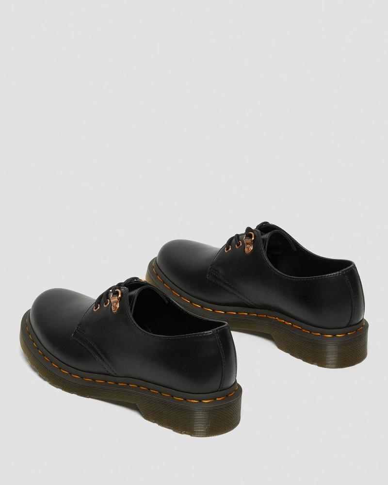 Zapatos Oxford Dr Martens 1461 Rose Gold Hardware Cuero Mujer Negros | MX 427WNB